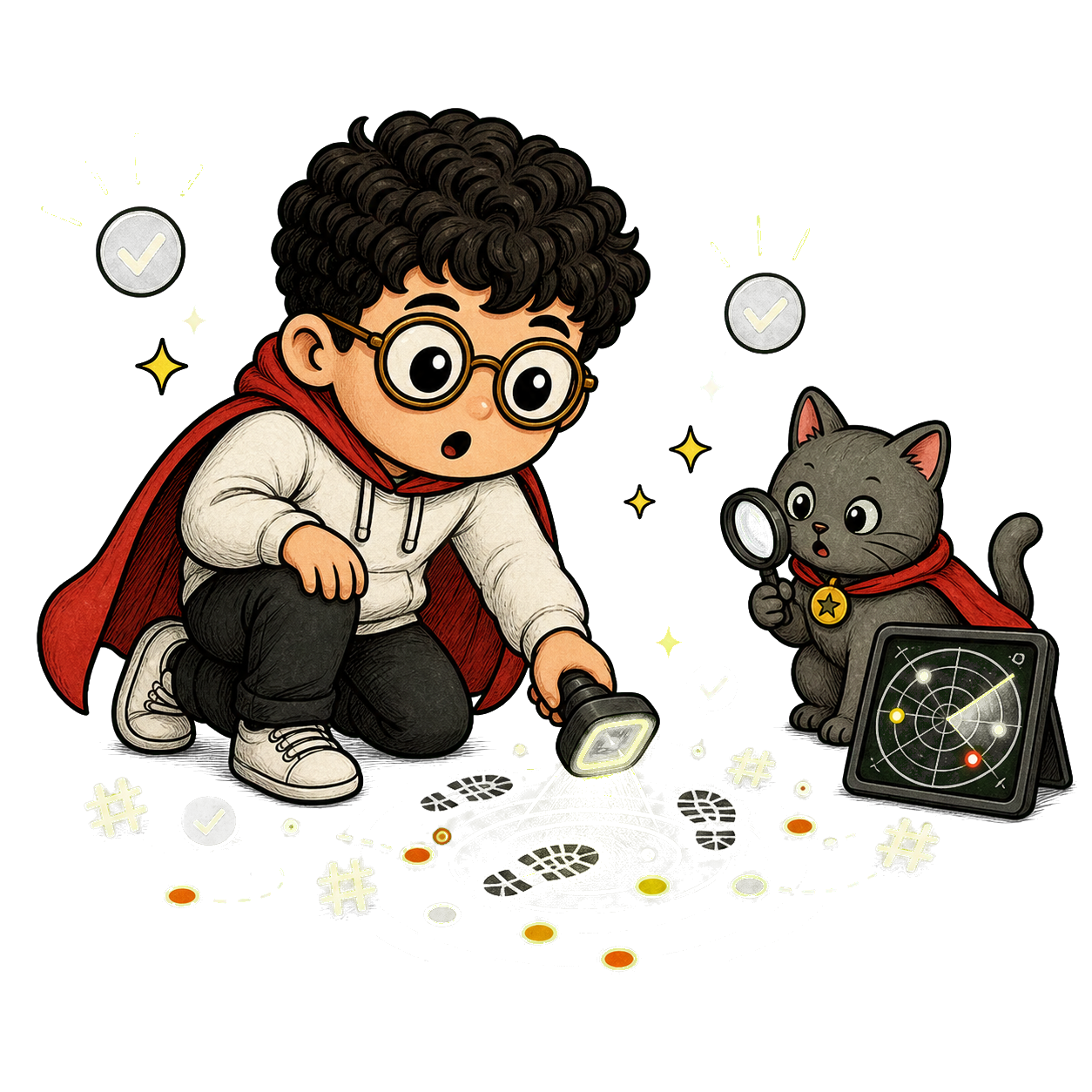 Free Shadowban Scanner IG HERO mascot illustration