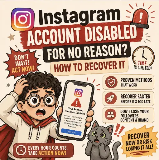 Featured image — Instagram account disabled for no reason — how to recover 2026
