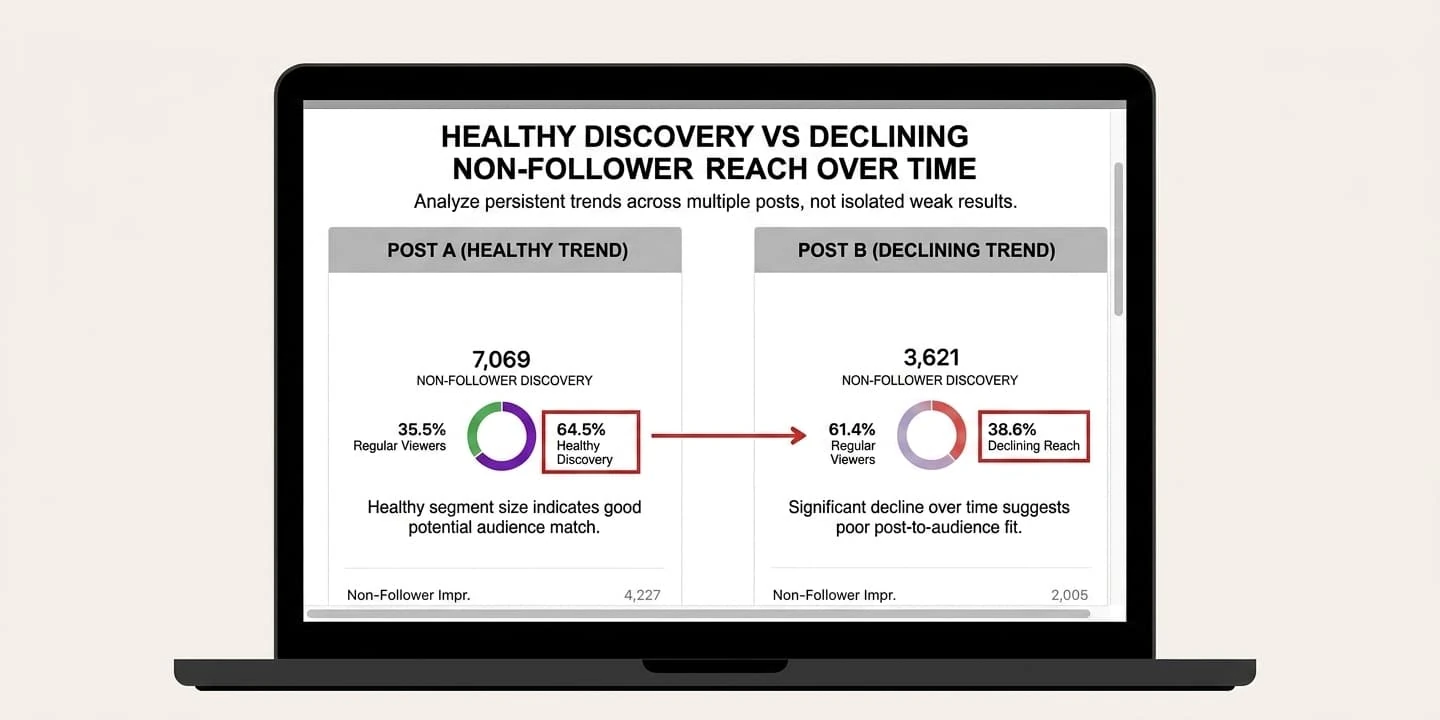 Instagram non-follower reach comparison