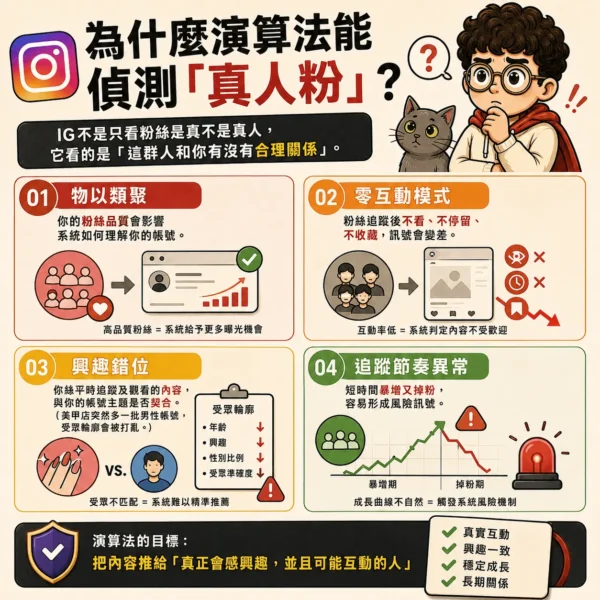 為什麼ig演算法能夠偵測你買的真人粉-詳細圖解說明